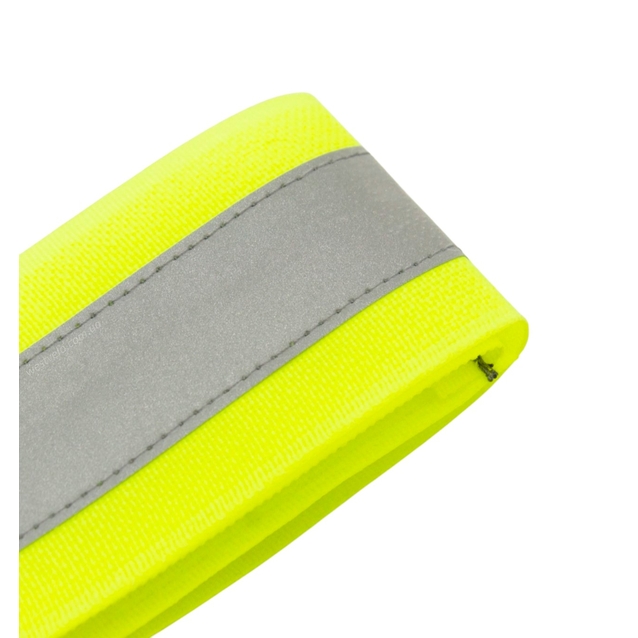 Світловідбивна стрічка BlikFar жовта день/ніч S 30-38см фото westvelo.com