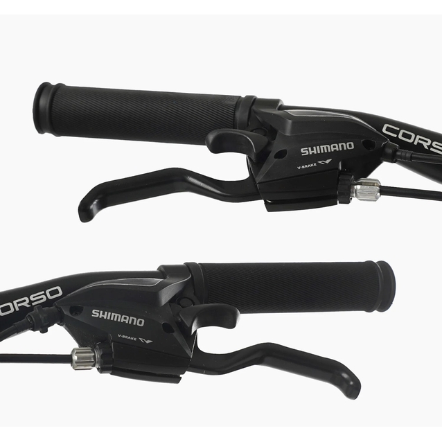 Велосипед 24 AL Corso «KORD» KD-85009 алюміній 11", (к-т SHIMANO) графітово-жовтий