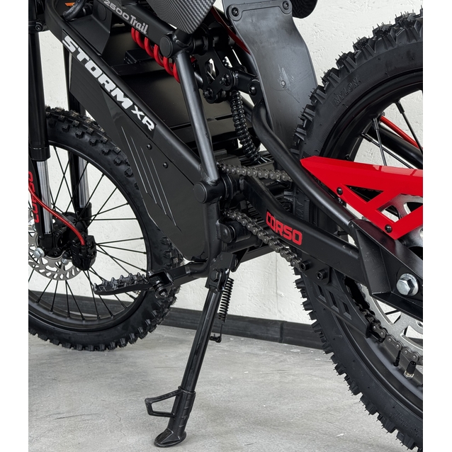 Електродіртбайк Corso «STORM» E-2500 Trail SR-74640 двигун 2500W, акумулятор 60V 27Ah літієвий, чорний, колеса 17" фото westvelo.com
