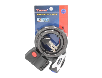 Замок TONYON 555 Ø12mm-1000mm на ключ, з кріпленням на раму