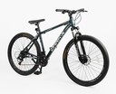 Велосипед 29 AL Corso «DARK-X» DX-29336 алюміній 19", (к-т SHIMANO) смарагдовий фото westvelo.com
