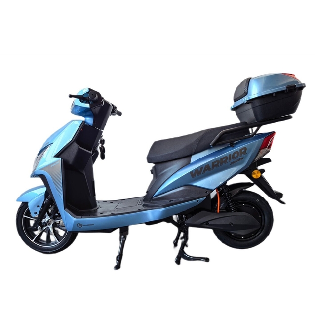 Електроскутер Corso «WARRIOR» WR-605117, двигун 2000W, акумулятор 72V 30Ah літій-залізо-фосфатний, синій, колеса 12/10" фото westvelo.com