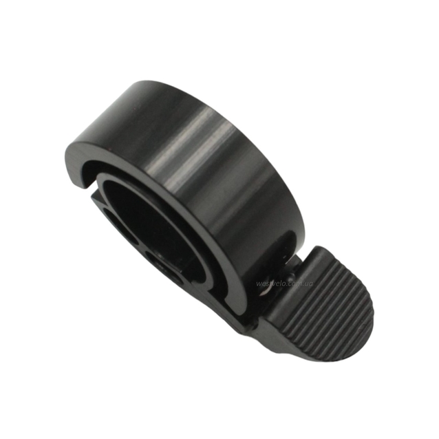 Дзвінок "Кільце" алюміній, чорне фото westvelo.com