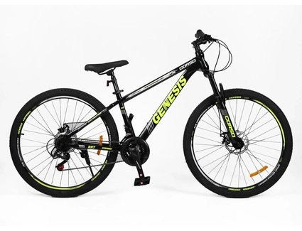 Велосипед 27.5 ST Corso «GENESIS»  GS-27644 сталь 15", (к-т SunRun) чорно-жовтий