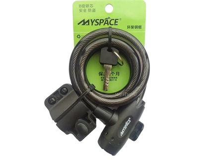 Замок MYSPACE 506 Ø12mm-1200mm на ключ, з кріпленням на раму