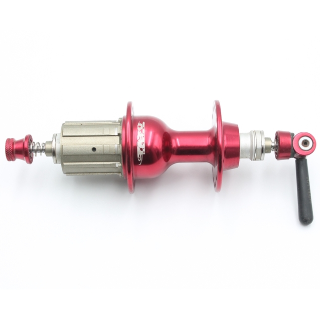 Втулка задня шоссе, (AL) TATU-BIKE, касета 8-9S, 4 пром підшипники, ексцентрик, червона (14Gx32H) фото westvelo.com