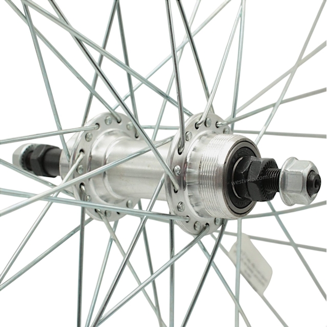 Колесо 27,5 зад, обід 2-ний чорний, втулка AL на промах, диск різьба фото westvelo.com