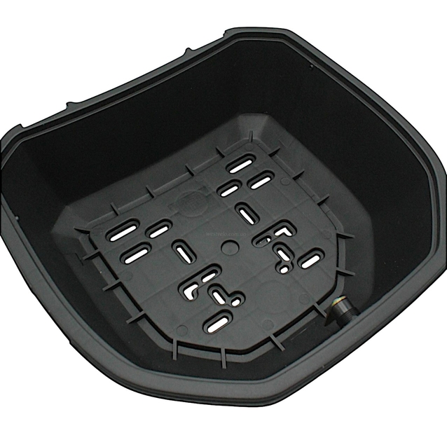 Кофр (багажник) для мотоцикла задній PRC (41×41×29) бордово-чорний фото westvelo.com