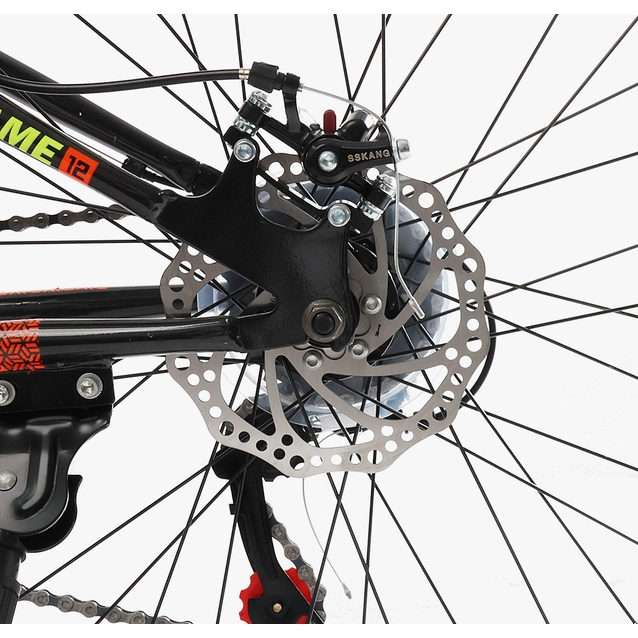 Велосипед 24 ST Corso «STARK» SK-24916 сталь 12", (к-т Saiguan) чорно-помаранчевий фото westvelo.com