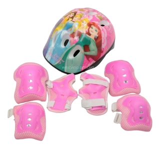 Комплект дитячого захисту "TK Sport" з шоломом, 076 принцеса