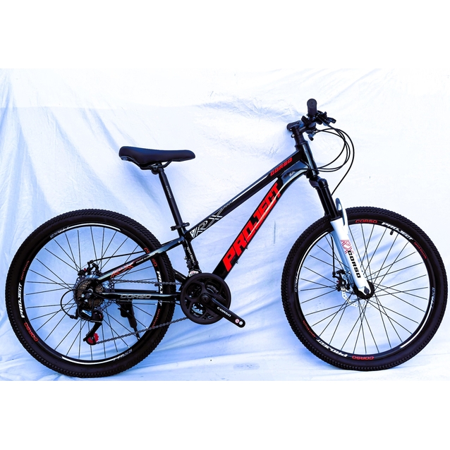 Велосипед 24 AL Corso «PROJECT» PJ-24631 алюміній 11", (к-т SunRun) чорно-червоний фото westvelo.com