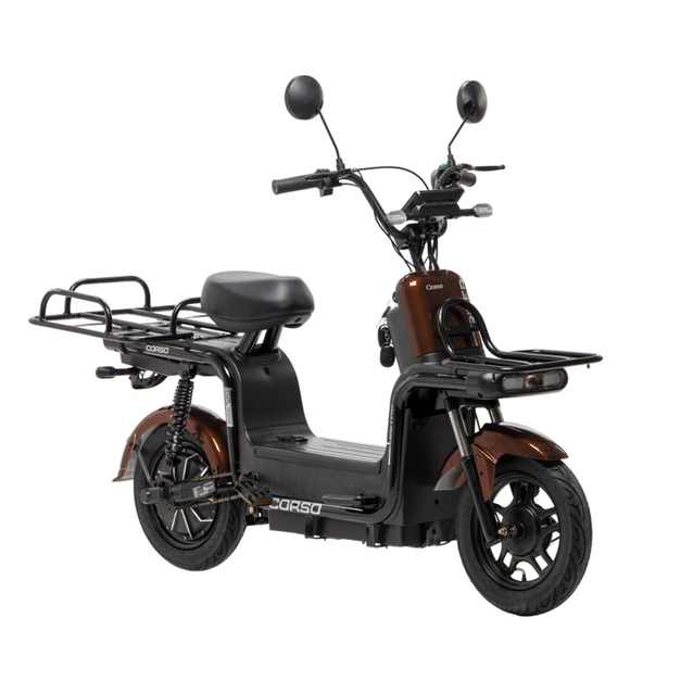Електроскутер Corso «RIDER» RG-406821, двигун 800W, акумулятор 60V/20Ah коричневий