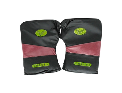 Рукавиці на кермо. зимові, бордова вставка (EAGLE)