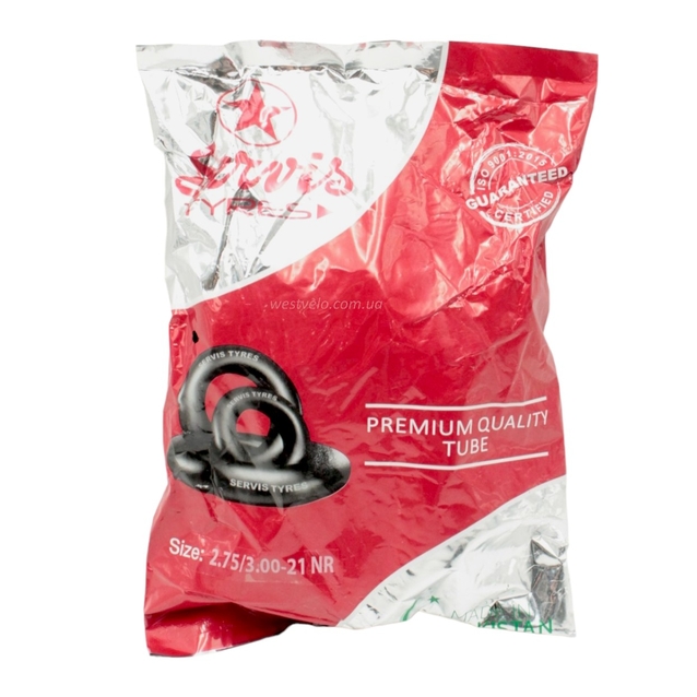 Камера "21" 2.75/3.00-21 <SERVIS> Пакистан фото westvelo.com