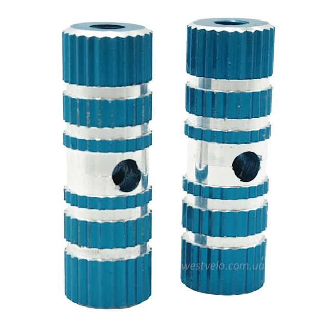 Пеги для BMX короткі L-70мм сині фото westvelo.com