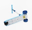 Самокат дитячий 3-х колісний Skyper DN-FR-03/4172 синій, колеса PU Ø125mm/40mm зі світлом, озвучування та підсвічування платформи, кермо складне фото westvelo.com