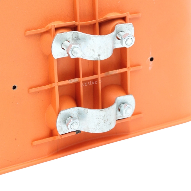 Крісло дитяче, пластик, на пряму раму, плоске, помаранчеве фото westvelo.com