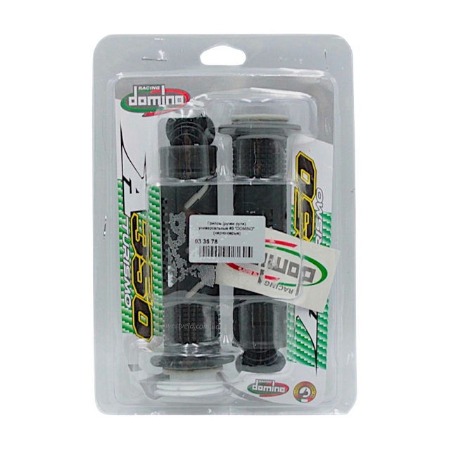 Мото гріпси DOMINO універсальні (тип3) чорно-сірі фото westvelo.com