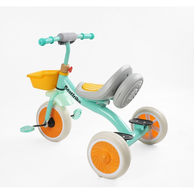 Дитячий велосипед 3-х колісний EVA (піна) Best Trike колеса 10-8, BS-49151 бірюзовий, сталева рама, УКР.ОЗВУЧУВАННЯ, світло, кошик фото westvelo.com