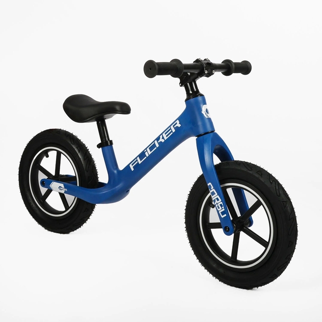 Велобіг 12 Corso надувні колеса, нейлонова рама «FLICKER»  FL-3034-15 синій фото westvelo.com