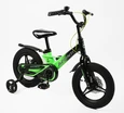 Дитячий велосипед 14 MG Corso «MONTI» MT-14113, магнієва рама, чорно-салатовий фото westvelo.com