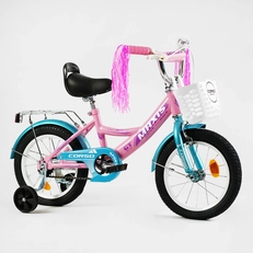 Дитячий велосипед 14 Corso «MAXIS» CL-14287 рожево-блакитний