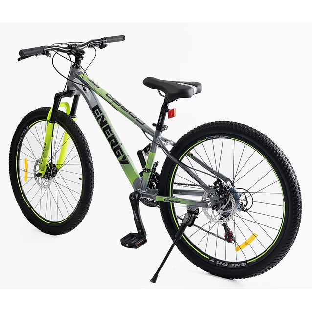 Велосипед 26 ST Corso «ENERGY» EN-26535 сталь 13", (к-т SHIMANO) сіро-жовтий фото westvelo.com