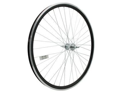 Колесо 28-29 зад, обід 2-ний чорний, втулка ST. на віночках, диск різьба (без назви)