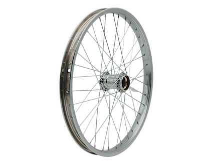 Колесо 20 зад, обід нікель, спиця 2мм, стакан