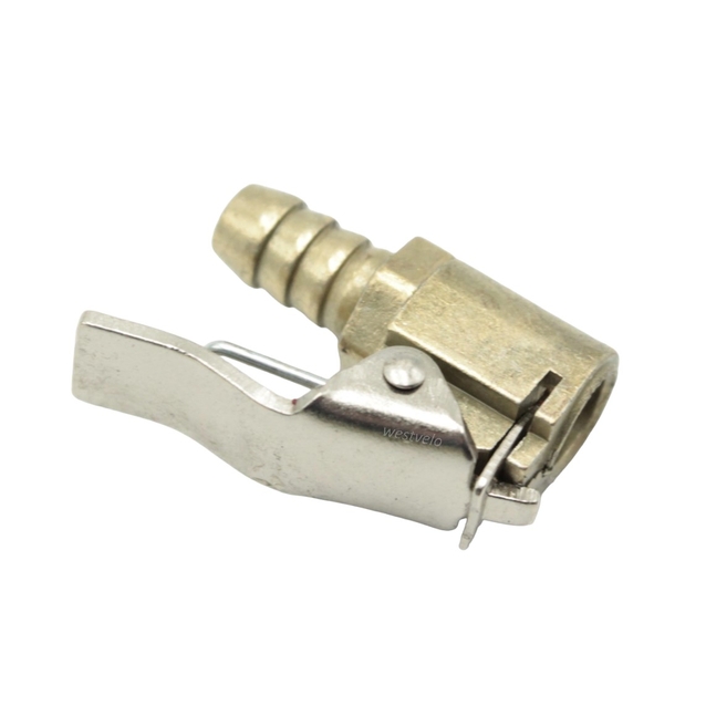 Наконечник-прищепка шланга насоса латунь без клапана фото westvelo.com