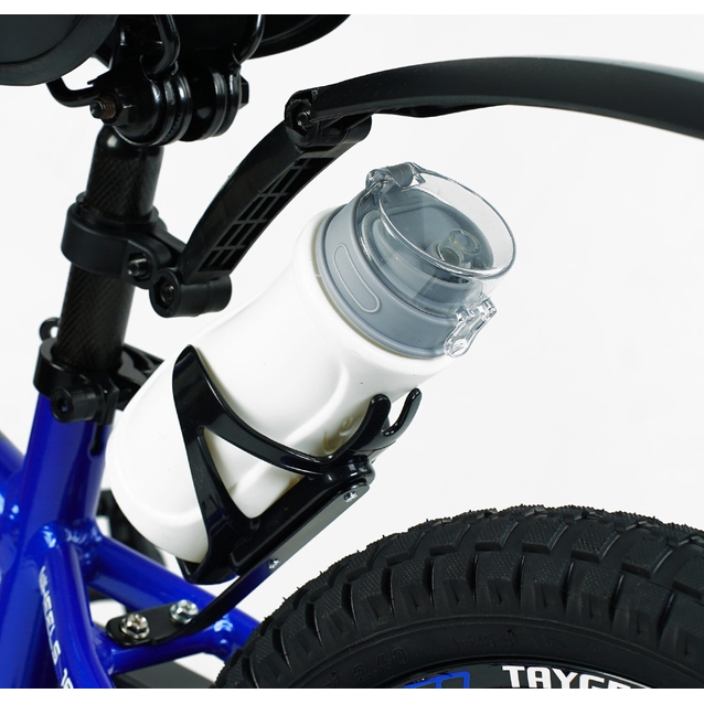 Дитячий велосипед 18 AL Corso «TAYGER» TG-40571 алюмінієва рама синій, ручне гальмо, дод. колеса, дзвоник, бутилочка фото westvelo.com