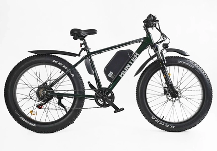 Електрофетбайк 26 AL Corso «HUNTER» HT-87390 алюміній 19", двигун 500W, акумулятор 48V15Ah літієвий, (к-т SHIMANO) зелений