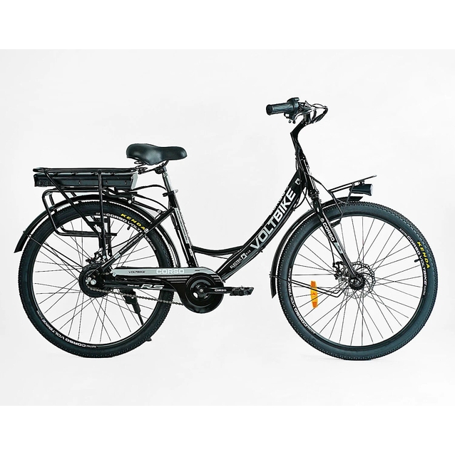 Електровелосипед 26 ST Corso «VOLT BIKE» ТВ-26033 сталь, дв 350W, акум 36V10Ah, чорний, без кошика фото westvelo.com