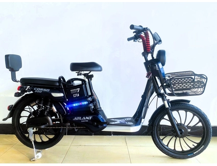 Електровелосипед 20 ST Corso «ATLANT» TL-46801 сталь, двигун 800W, акумулятор 48V 20Ah літієвий, синій