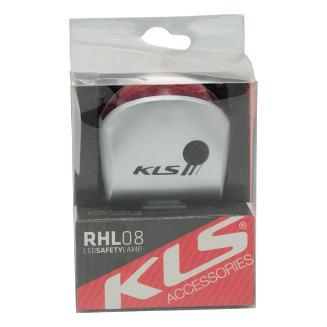 Мигалка на батарейках зад. KLS RHL-08R, 4 діода, 2 режима фото westvelo.com