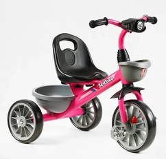 Дитячий велосипед 3-х колісний EVA (піна) Best Trike BS-20470 рожево-сірий