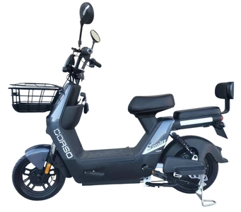 Електроскутер Corso «SWIFT» SW-712025, двигун 500W, акумулятор 60V/20Ah свинцево-кислотний, графітовий, колеса 14" + 1 ящик. акум