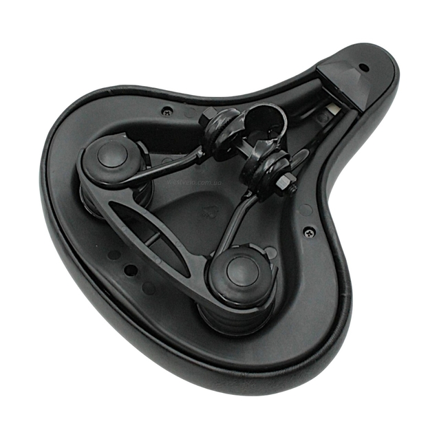 Сідло на демферах AZ 6046 with gel чорне, гелеві вставки. фото westvelo.com