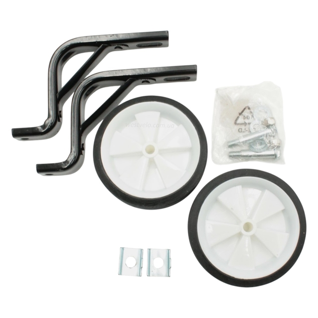 Бокові дитячі колеса (Ø 12-20) пластмасові HR09 білі фото westvelo.com