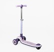 Самокат дитячий 3-х колісний Skyper S-226-18 L фіолетовий, колеса PU Ø125mm/35mm зі світлом, підсвічування платформи та керма, кермо складне фото westvelo.com