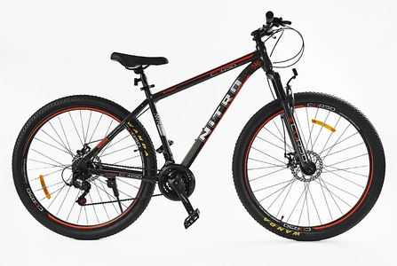 Велосипед 29 ST Corso «NITRO» NT-29129 сталь 19", (к-т SunRun) чорно-помаранчевий