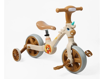 Велобіг-трансформер, 2-кол, 10 Best Trike JM-0102-8 коричневий, музика та підсвічування