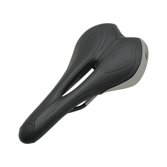 Сідло мтв BBB BCD (51-J) (з отвором) (250х130мм) чорно-біле фото westvelo.com