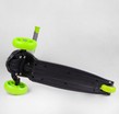 Самокат дитячий 3-х колісний, Best Scooter LK-70111 сіро-салатовий, колеса PU Ø120mm/80mm зі світлом, знімне кермо