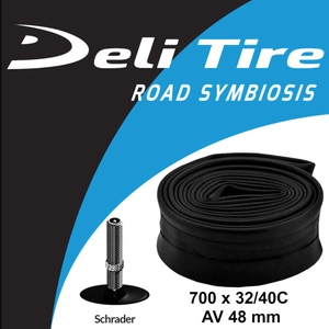 Камера турист 28. довгий ніпель AV 48mm DELI TIRE (32-40)