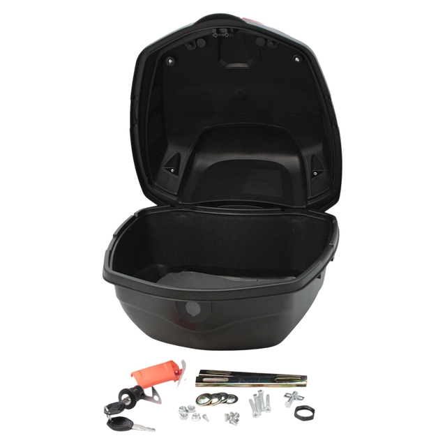 Кофр (багажник) для мотоцикла задній LIPAI (HP010) (380х360х280) 34L айворі глянець, з катафотом фото westvelo.com