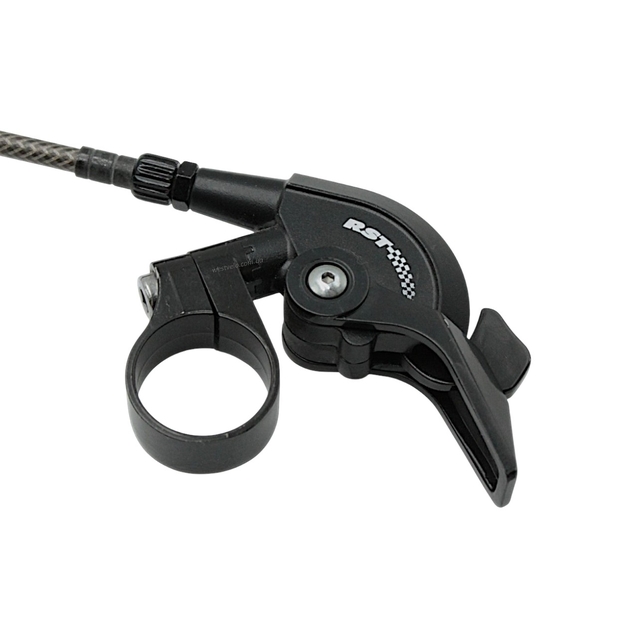 Вилка 26 аморт. безрізьб. (RST FIRST AIR RL) диск/v-brake lockout, Ø28.6мм хід-100мм шток 260мм чорний фото westvelo.com