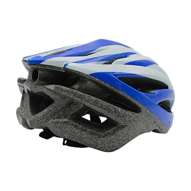 Вело шолом "TK Sport" 987 синьо-білий фото westvelo.com