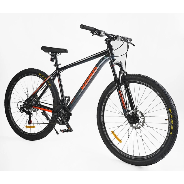 Велосипед 29 AL Corso «KORD» KR-70927 алюміній 19", (к-т SHIMANO) графітово-помаранчевий