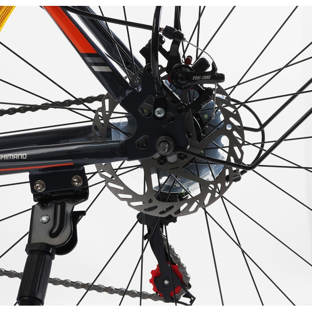 Велосипед 29 ST Corso «FISHER» FS-83260 сталь 21", (к-т SHIMANO) чорно-сіро-червоний фото westvelo.com